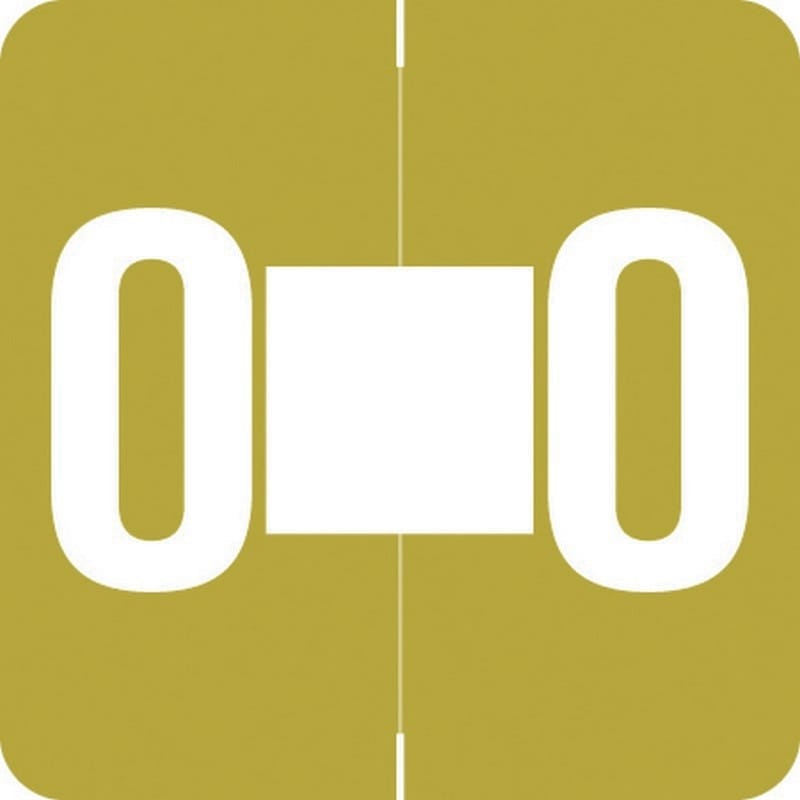 Barkley ADPK Compatible "O" Labels, Laminated Stock, 1-1/2" X 1-1/2" Individual Letters - Pack of 228