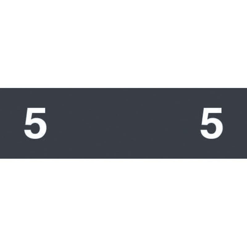 Ames Compatible "5" Numeric Labels, Laminated Stock, 1/2" x 1-3/4" Individual Numbers - Roll of 1000