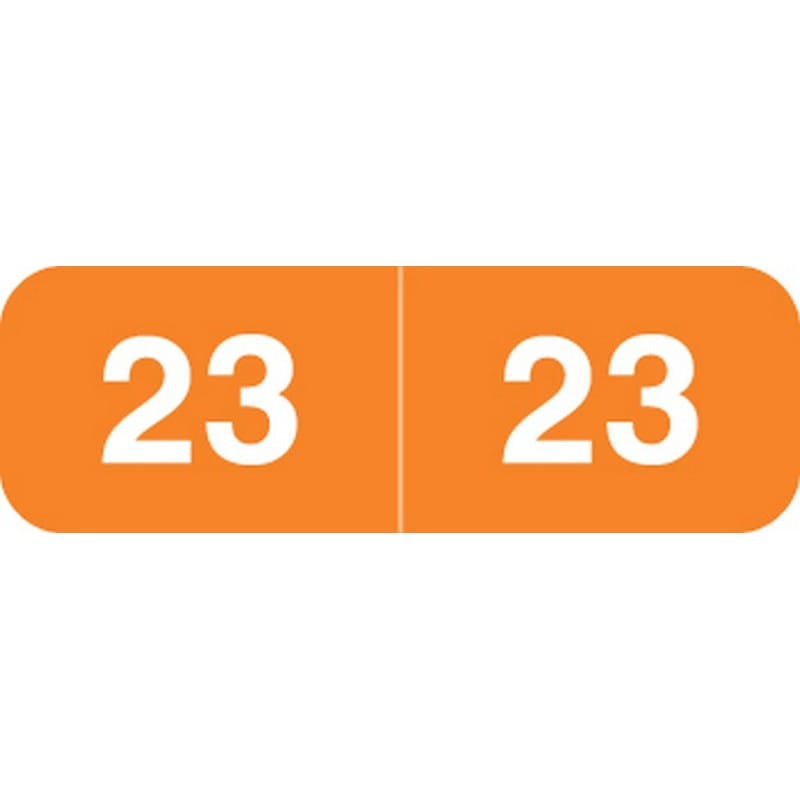 Ames Compatible "23" Yearband Labels, Laminated Stock 1-1/2" x 1/2" - 500 per Roll