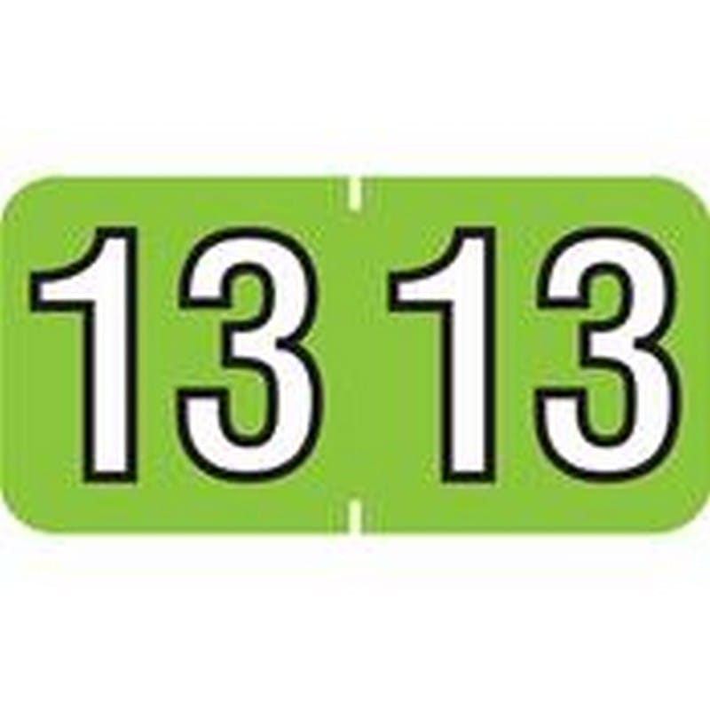 Amerifile Compatible Yearband Labels, Laminated stock, 1-1/2" X 3/4" - 500 per Roll