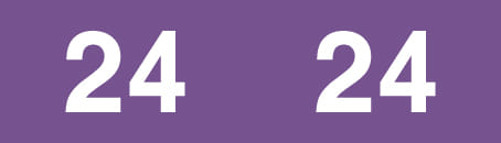 Ames Compatible "24" Yearband Labels, Unlaminated Stock 1/2" X 1-3/4" - 1000 per Roll