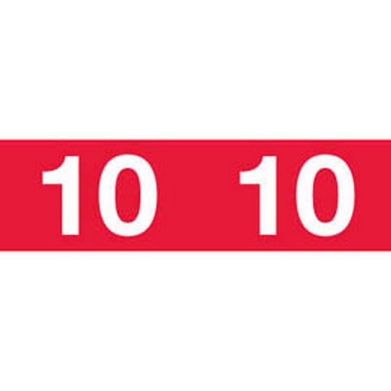 Ames Compatible Yearband Labels, Unlaminated stock, 1-3/4" x 1/2" - 1000 per Roll