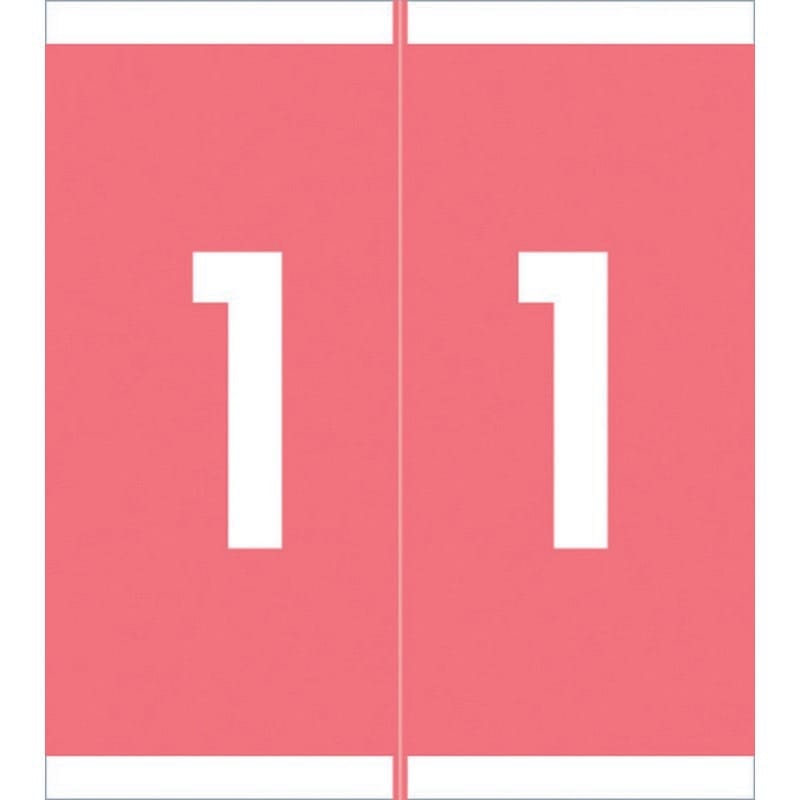 Barkley FNAVM Compatible "1" Labels, Laminated Stock, 1-11/16" X 1-1/2" Individual Numbers - Roll of 500