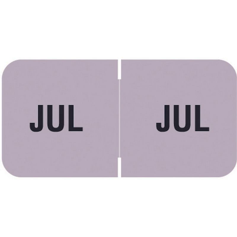 Barkley FMBLM Compatible "Jul" Month Labels, Laminated Stock,1-1/2" x 3/4", Individual Months - Roll of 250