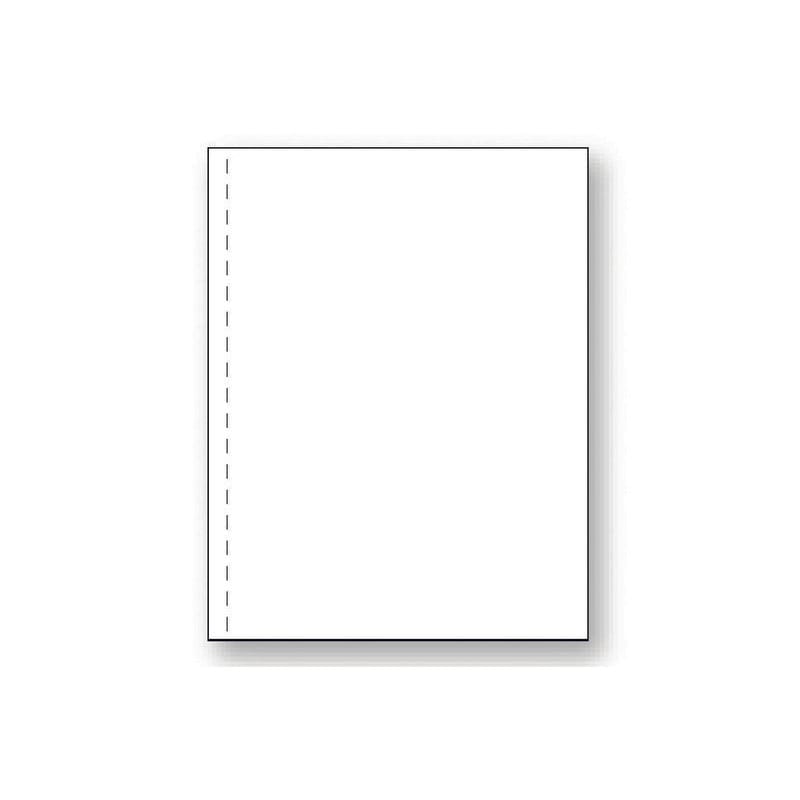 8-1/2'' x 11" Laser Cut Sheet, 20# White Stock, 19 Hole GBC Punch (Carton of 2500)