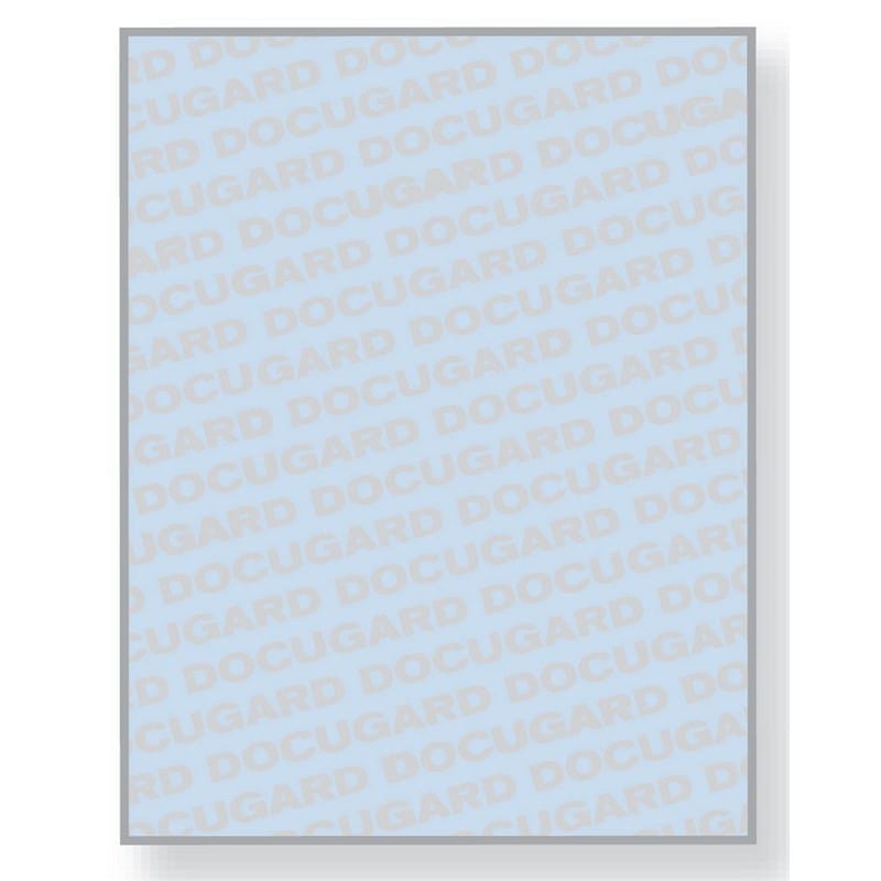 8-1/2'' x 11" Standard Blue Multi-Purpose Security Paper, 7 Security Features, 24# Blue Stock (Carton of 2500)