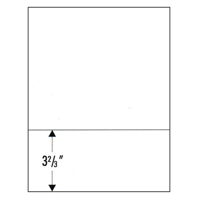 Perforated Paper 8.5 x 11, 24# White (2,500 Sheets, 1 Bottom Perforated Page)