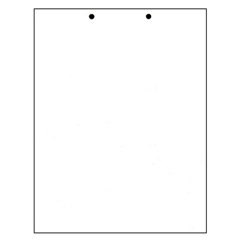 8-1/2" x 11" Laser Cut Sheet, 20# White Stock, 2 Hole Punch Top, 1/4" Diameter (Carton of 2500)