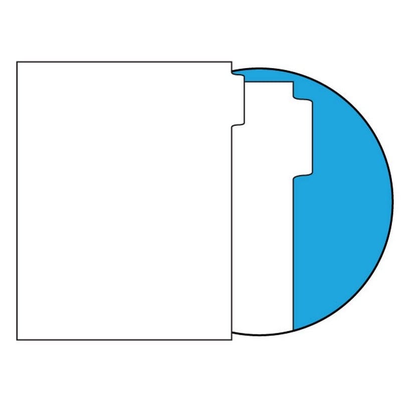 110#, 1/5 Cut, Position 1, Blank Indexes, No Copier Mylar on Tab Area, Uncollated Single Position (Carton of 1250 Tabs)