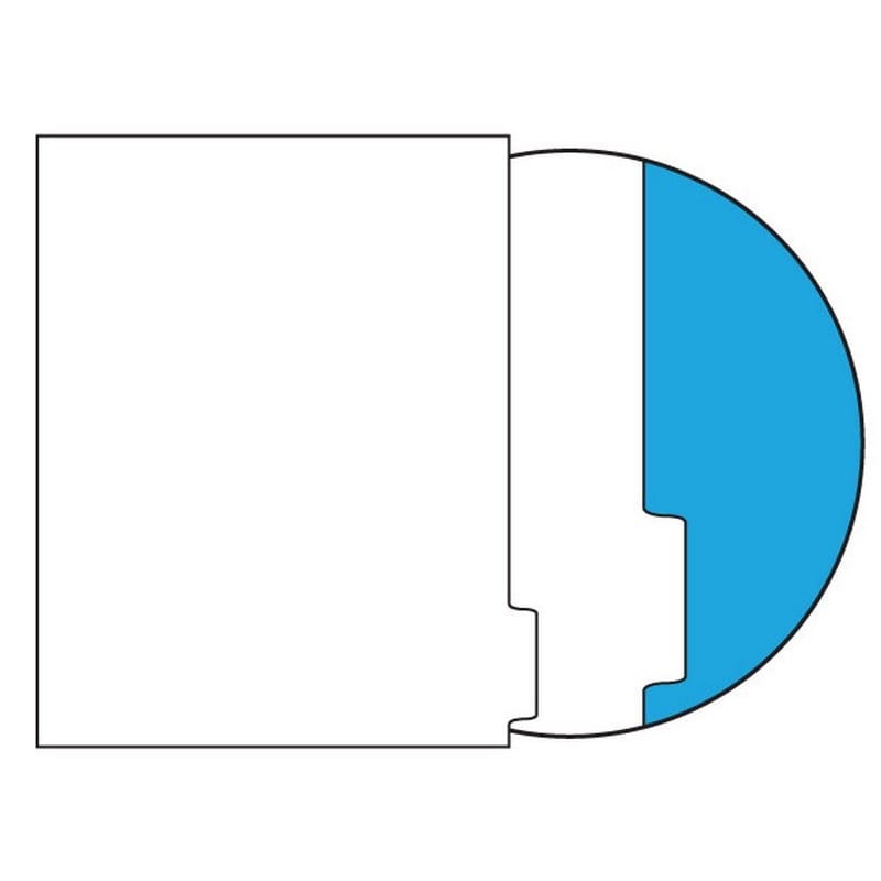 110#, 1/5 Cut, Position 5, Blank Indexes, No Copier Mylar on Tab Area, Uncollated Single Position (Carton of 1250 Tabs)