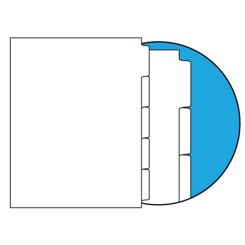110#, 1/5 Cut, Single Straight Collated (Forward), No Copier Mylar on Tab Area (Carton of 1000 Tabs)