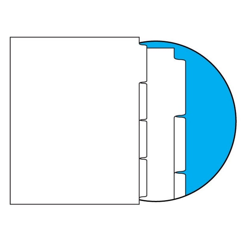 90#, 1/4 Cut, Blank Indexes, No Copier Mylar on Tab Area, Straight Collated (Forward) (Carton of 1240 Tabs)