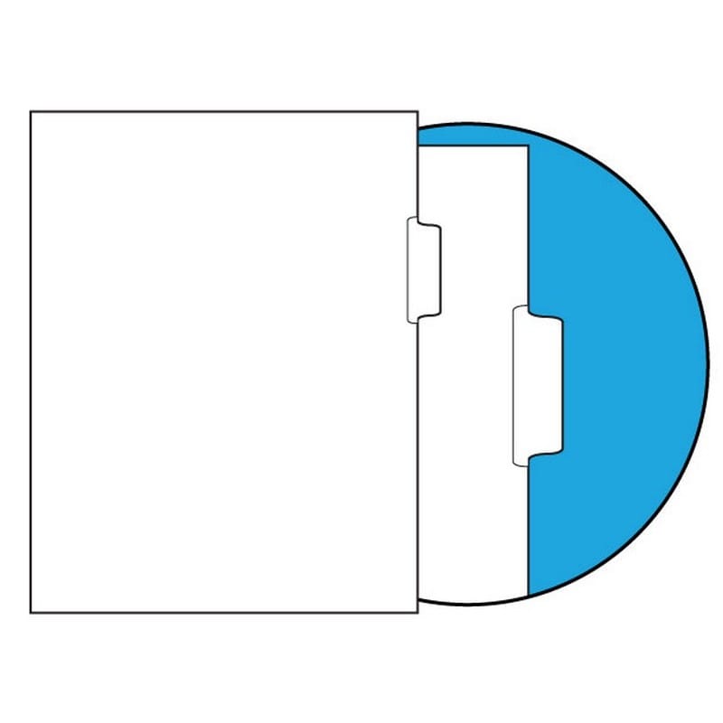 90#, 1/5 Cut, Position 2 Blank Indexes, Clear Copier Mylar on Tab Area, Uncollated Single Position (Carton of 1250 Tabs)