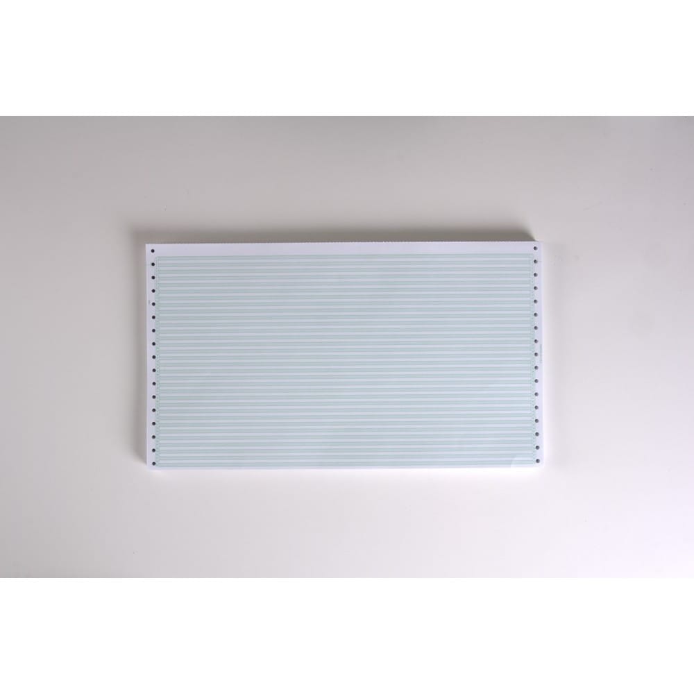 14-7/8" x 8-1/2" (W x H) Continuous 20# Computer Paper, 1/8" Green Bar (Carton of 2600) - Image 2