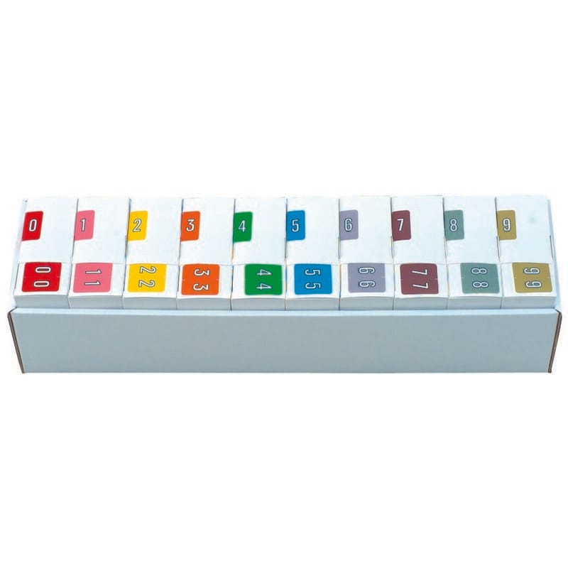Barkley FNBRM Compatible Numeric Labels, Laminated Stock, 1-1/2" x 1-1/2" Individual Numbers - Roll of 500
