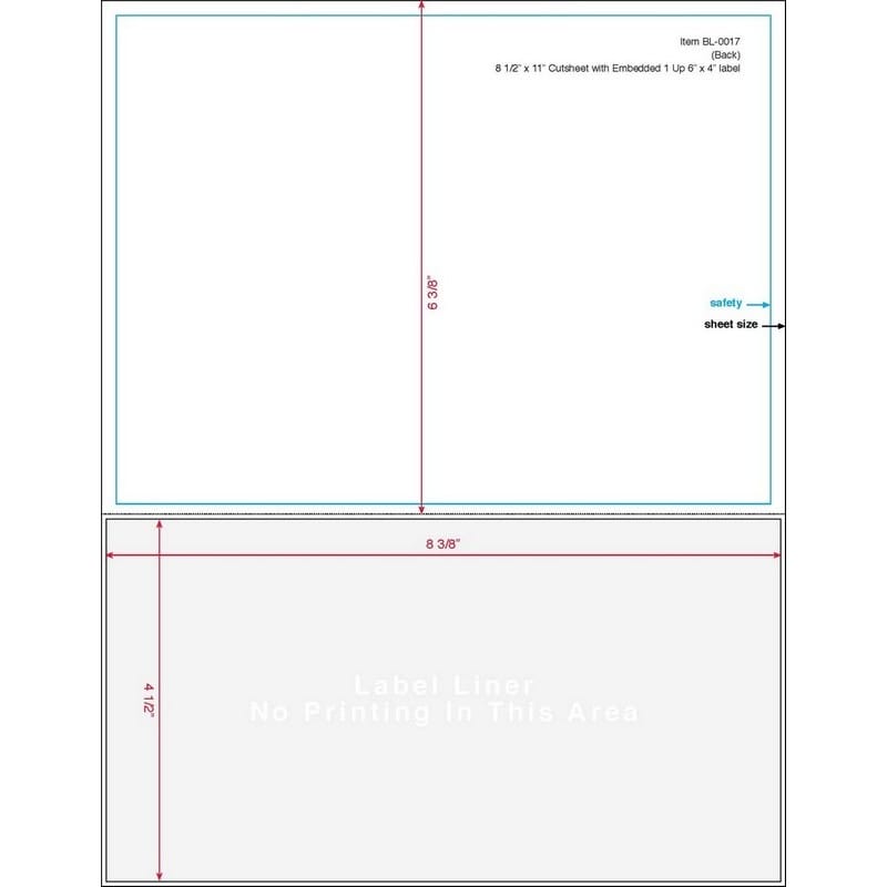 6" x 4" Integrated Laser Label Form Sheets, 1 Label (Lot of 250) - Image 3