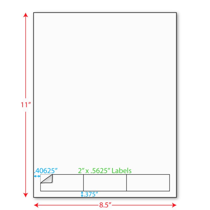Integrated Label Form Sheets, 2-9/16" x 1" with 3 Integrated Labels (1,000 Sheets)
