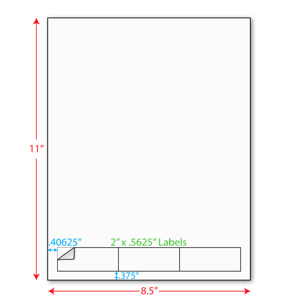 Integrated Label Form Sheets, 2-9/16" x 1" with 3 Integrated Labels (1,000 Sheets)