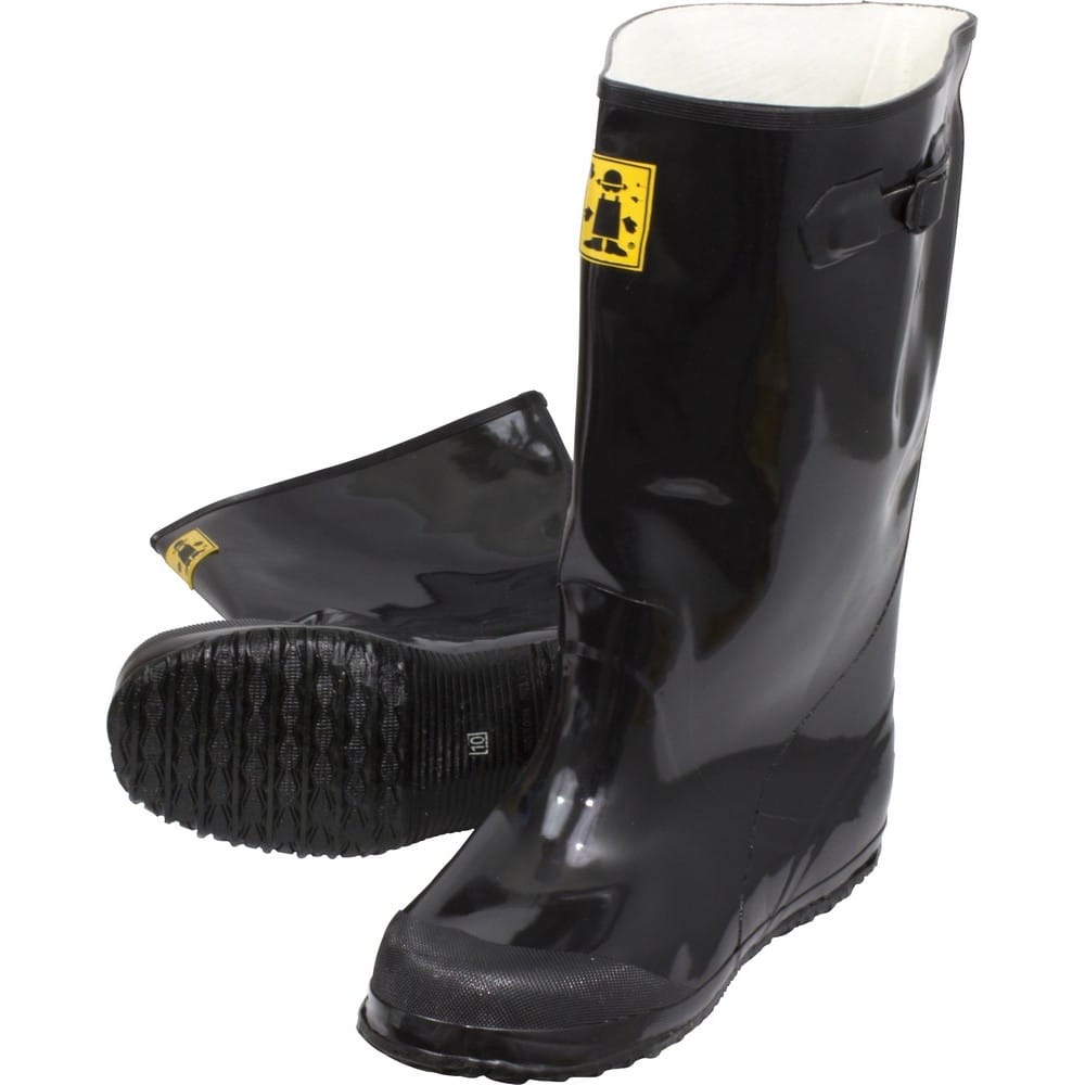 Size 15, Black, Rubber Over The Shoe Slush Boots (1 Pair Per Package)