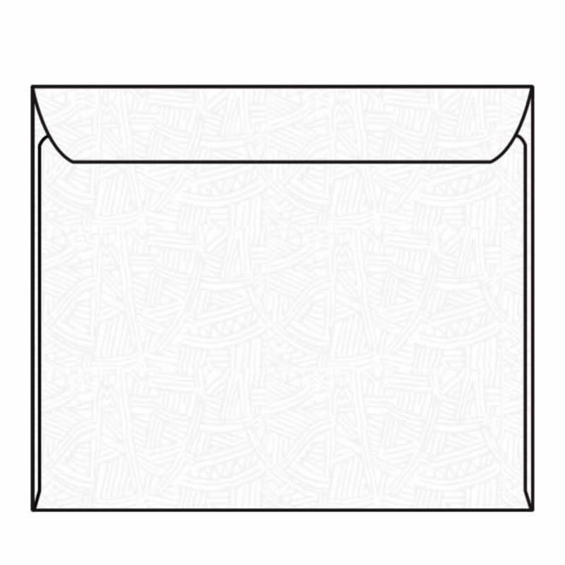 Open Side Booklet Envelopes, 10" x 13", 28#, White (92% Brightness), Black Wesco Inside Tint (Box of 500)