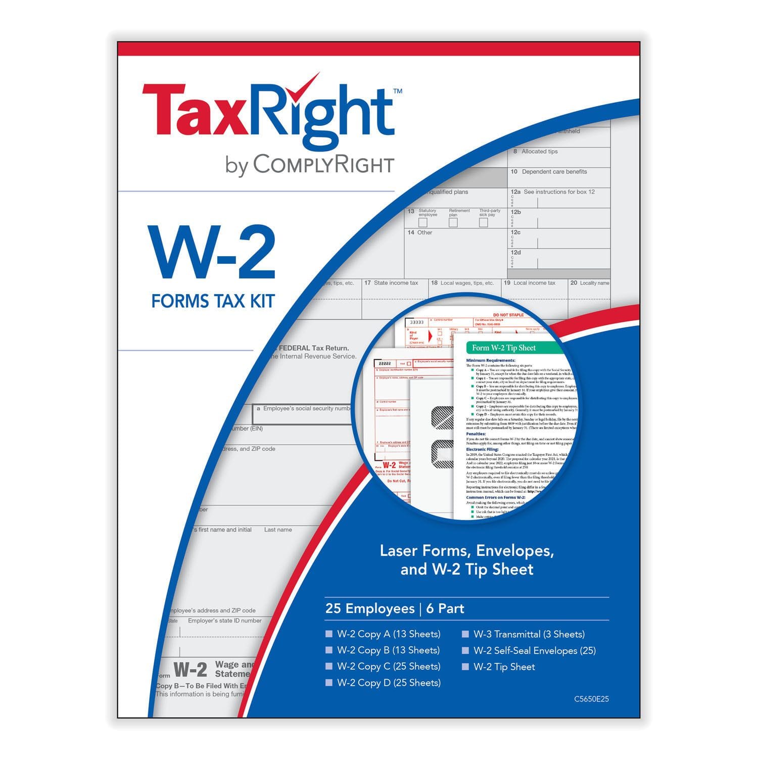 6-Part W-2 Kits (25 Employees)