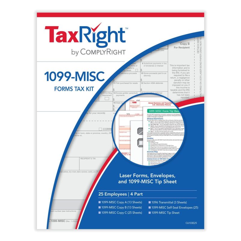 4-Part 1099-MISC Kits without Software (25 Employees)