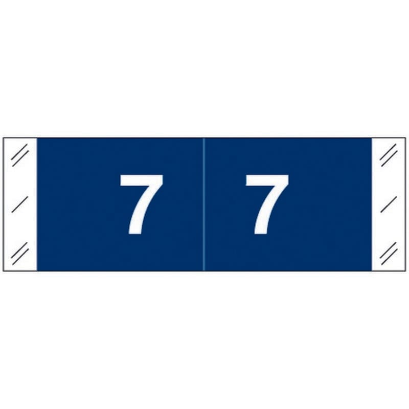 Tabbies 11850 Compatible Numeric "7" Labels, Laminated Stock, 1/2" X 1-1/2" Individual Numbers - Roll of 500