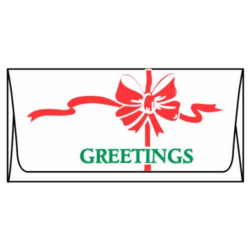 #90, Currency Gift Envelope, 2-3/4" x 6-5/16", 24#, Open Side, White, Side Seams, Oval Cutout (Box of 250) - Image 2