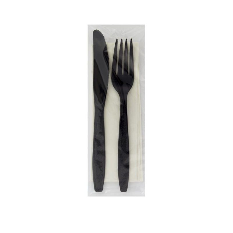 Heavy Weight PS Fork Knife Nap 13x17 Black (250 per Case)