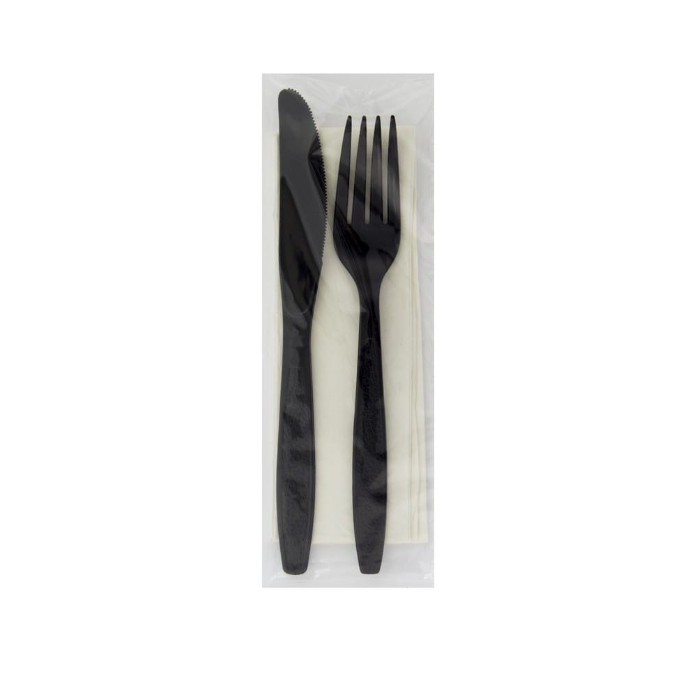 Heavy Weight PS Fork Knife Nap 13x17 Black (250 per Case)