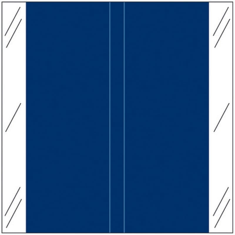 Tabbies 11600 Compatible Solid Dark Blue Labels, 100# laminated stock, 1-1/2" x 1-1/2" Individual Colors - Roll of 509
