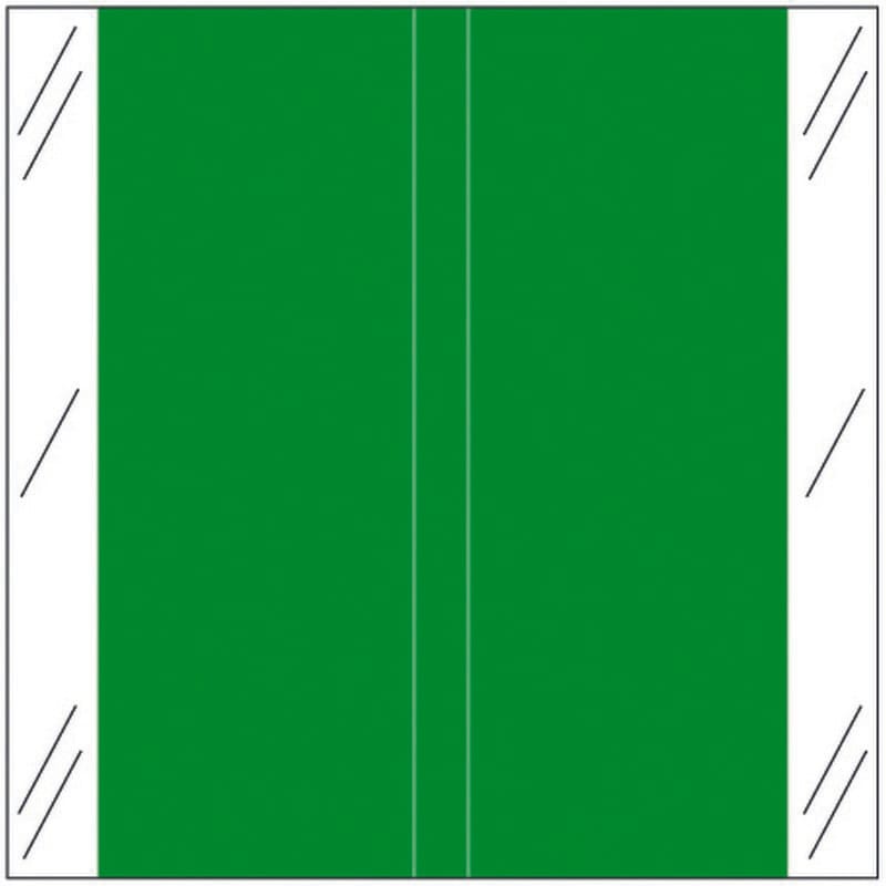 Tabbies 11600 Compatible Solid Dark Green Labels, 100# laminated stock, 1-1/2" x 1-1/2" Individual Colors - Roll of 510