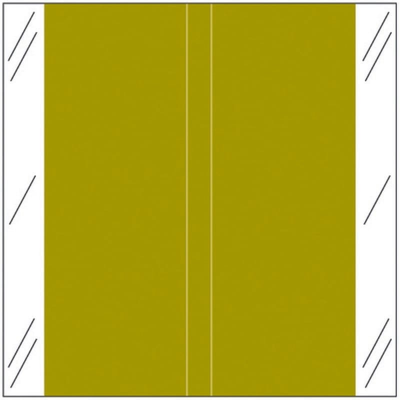 Tabbies 11600 Compatible Solid Gold Labels, 100# laminated stock, 1-1/2" x 1-1/2" Individual Colors - Roll of 511