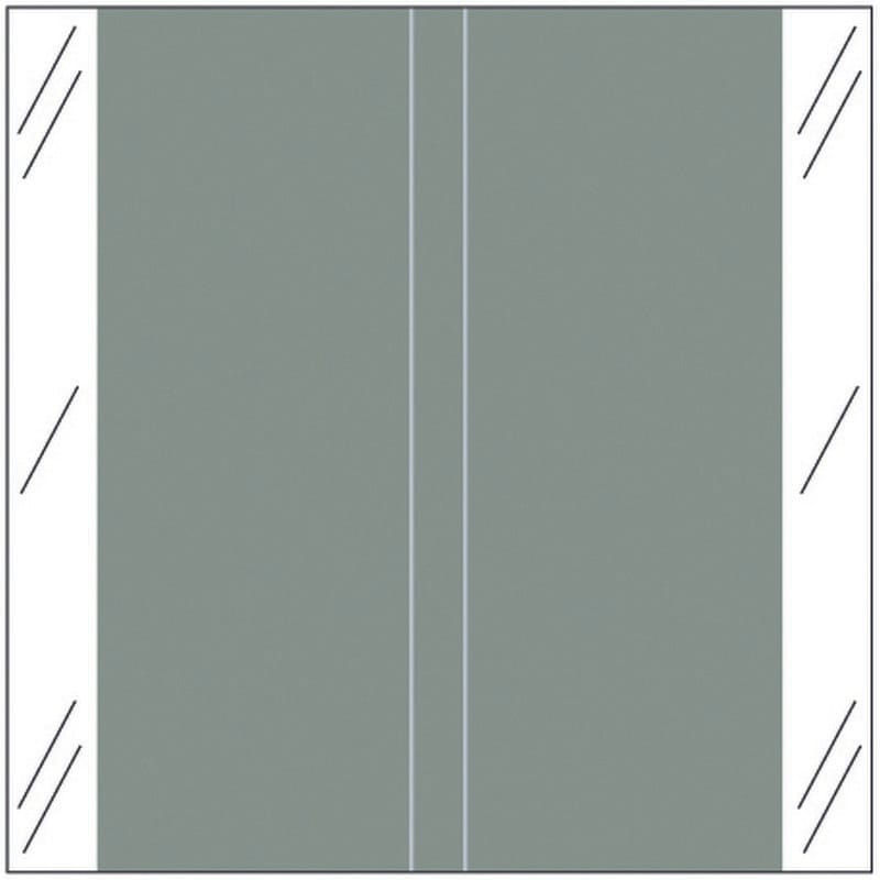Tabbies 11600 Compatible Solid Gray Labels, 100# laminated stock, 1-1/2" x 1-1/2" Individual Colors - Roll of 512