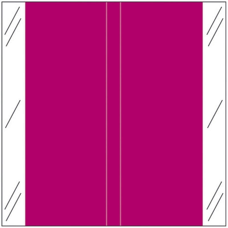 Tabbies 11600 Compatible Solid Violet Labels, 100# laminated stock, 1-1/2" x 1-1/2" Individual Colors - Roll of 504