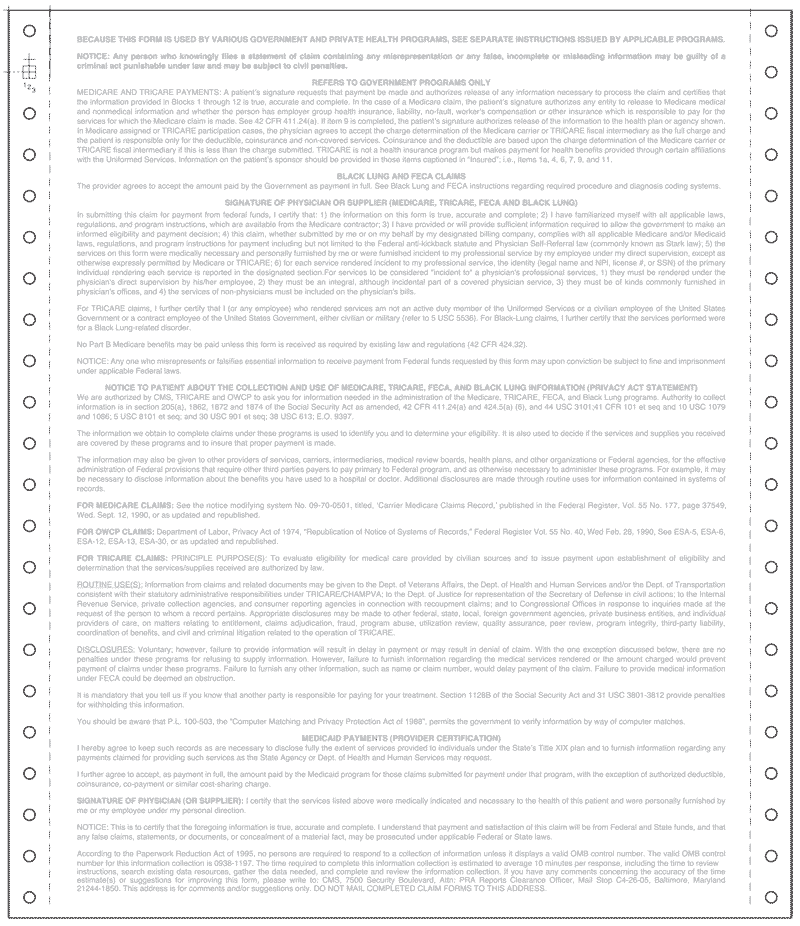 CMS-1500 (02/12) 1-Part Continuous (2,500/case) - Image 2