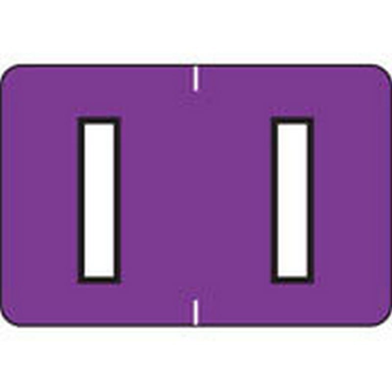 Colwell Compatible Alpha "I" Labels, Polylaminated Stock, 1" X 1-1/2" Individual Letters - Roll of 500