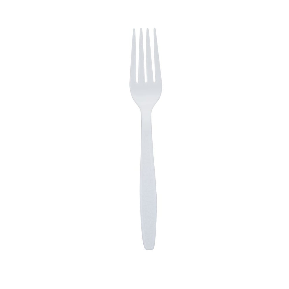 Heavy Weight Polystyrene Unwrapped Fork, White (1000 per Case)