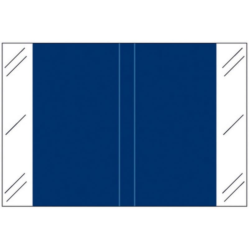 Tabbies 11100 Compatible Solid Dark Blue Labels, 100# laminated stock, 1-1/2" x 1" Individual Colors - Roll of 509