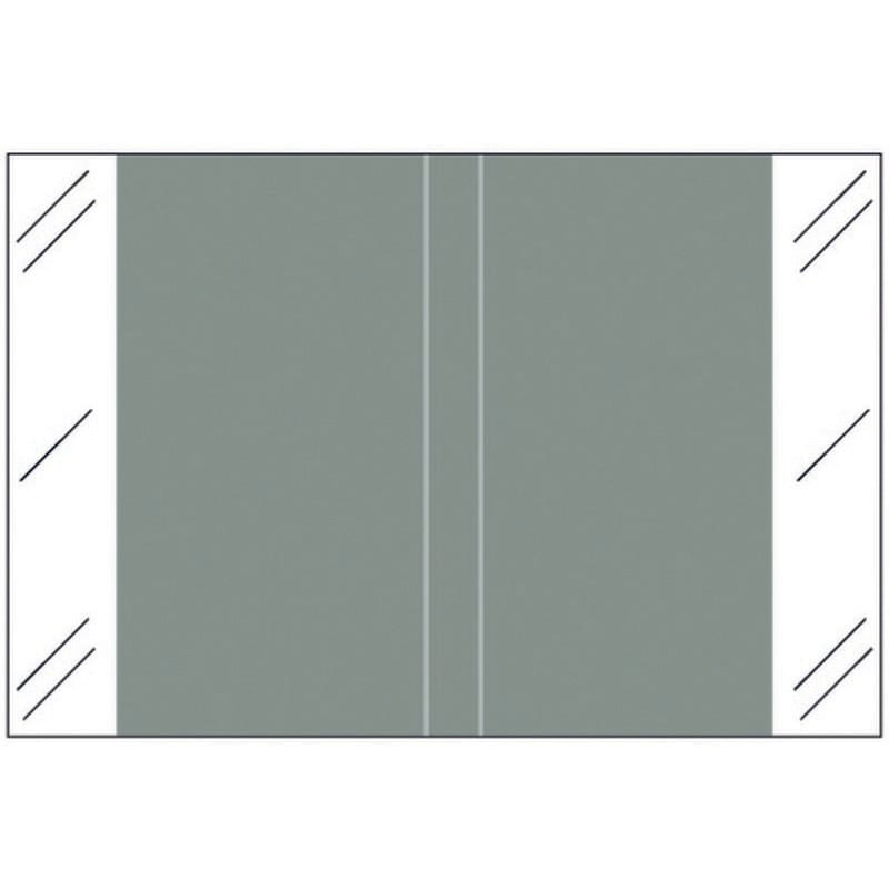 Tabbies 11100 Compatible Solid Gray Labels, 100# laminated stock, 1-1/2" x 1" Individual Colors - Roll of 512