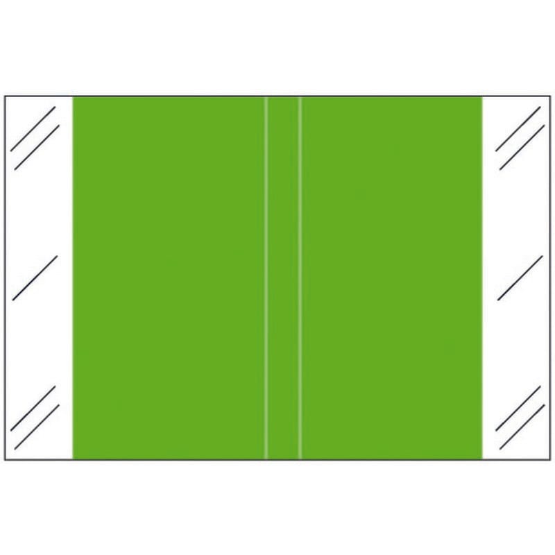 Tabbies 11100 Compatible Solid Light Green Labels, 100# laminated stock, 1-1/2" x 1" Individual Colors - Roll of 500