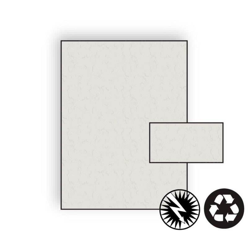 Business Card Stock, 8-1/2" x 11", 80#, Recycled, Fiber-Added, Acid Free, Smooth Imaging Finish, Stone (Box of 250)