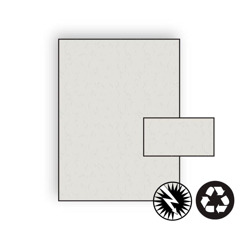 Business Card Stock, 8-1/2" x 11", 80#, Recycled, Fiber-Added, Acid Free, Smooth Imaging Finish, Stone (Box of 250)