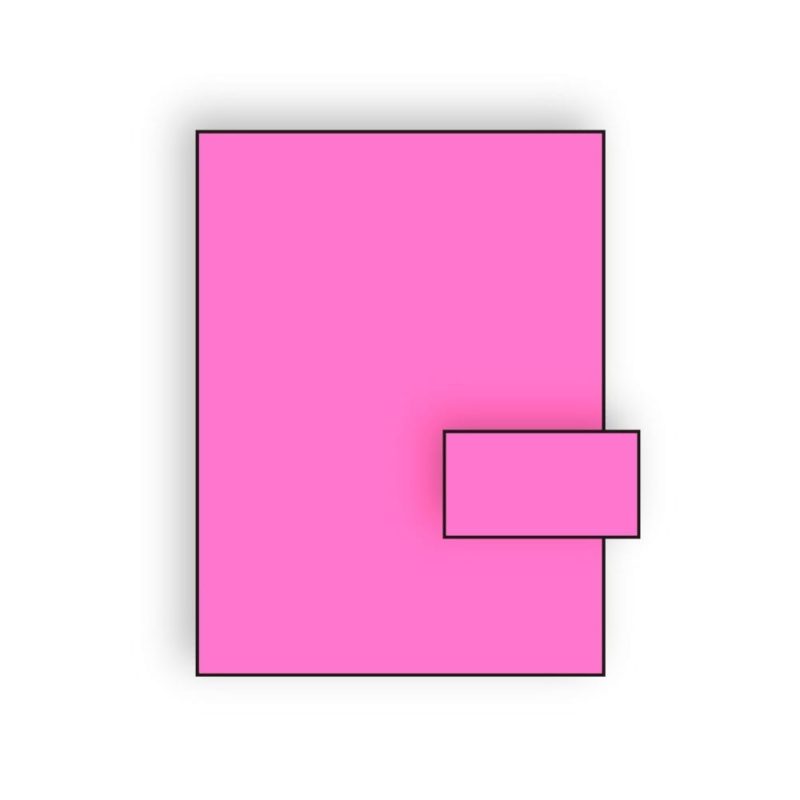 Business Card Stock, 11" x 17", 65#, Brightly Colored Pink, Acid Free (Box of 250)