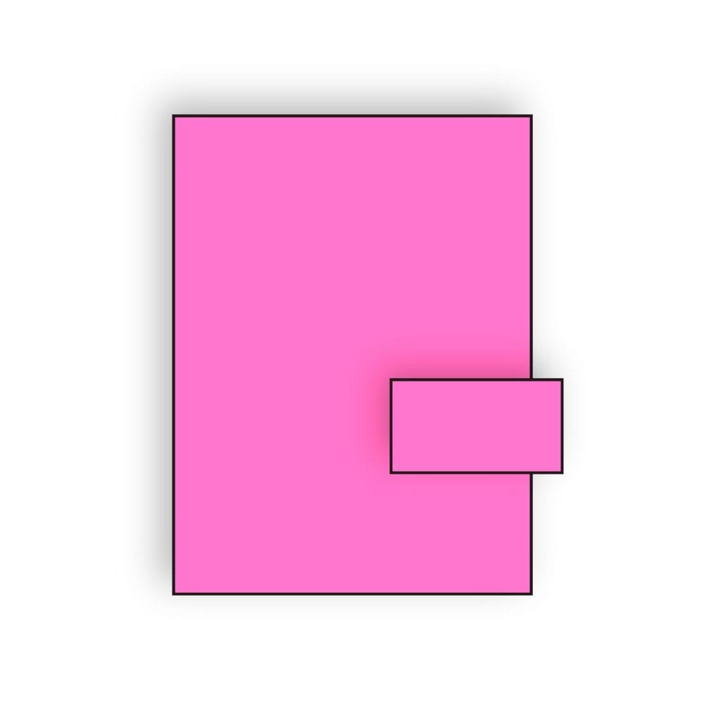 Business Card Stock, 11" x 17", 65#, Brightly Colored Pink, Acid Free (Box of 250)