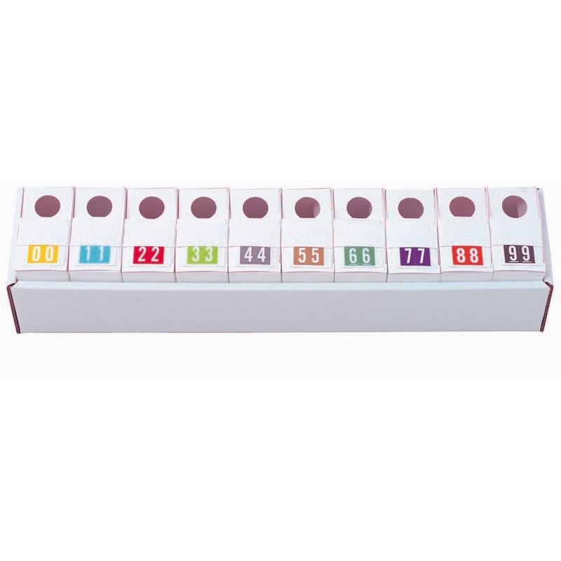 Barkley FNSTM Compatible Numeric Labels, 60# Laminated Stock, 1-1/2" x 1" Individual Numbers - Roll of 500