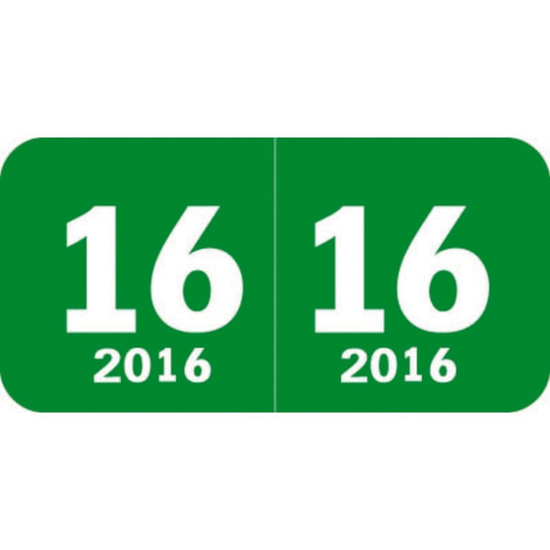 Col'R'Tab Compatible Yearband Labels, Laminated stock, 1-1/2" X 3/4" - 500 per Roll