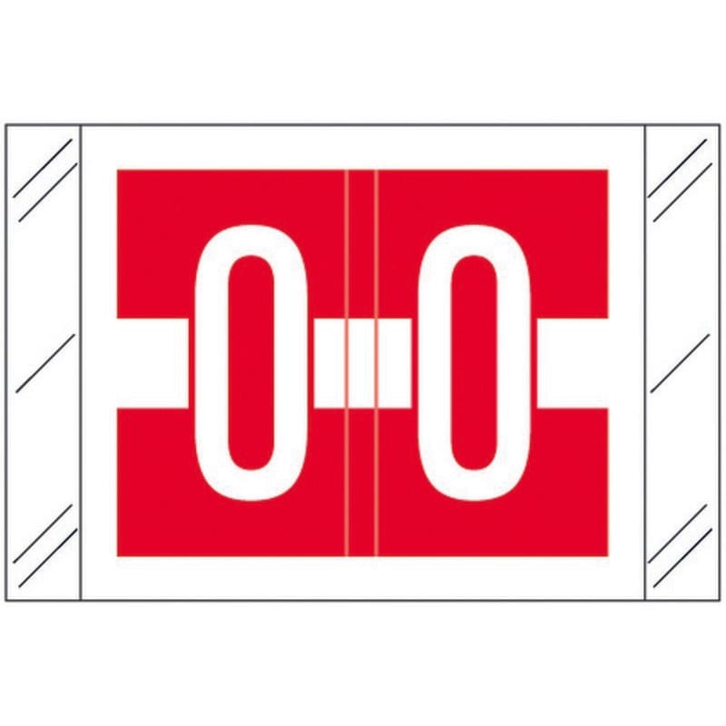 Tabbies Compatible "O" Labels, Polylaminated 100# Stock, 1 " X 1-1/2" Individual Letters - Roll of 500