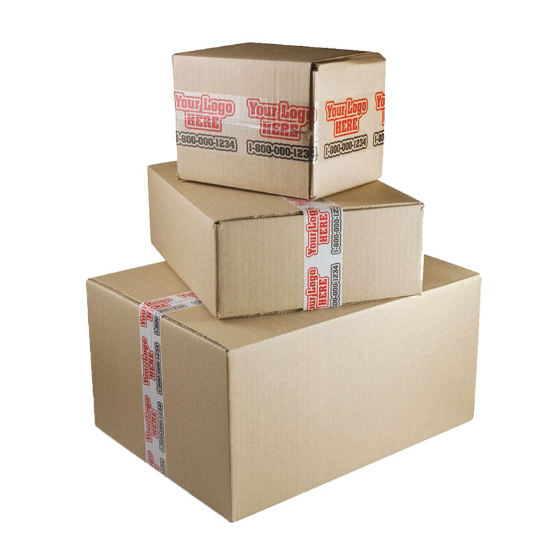 3" x 55 Yd Clear Custom Printed Packing Tape (Case of 24 Rolls)
