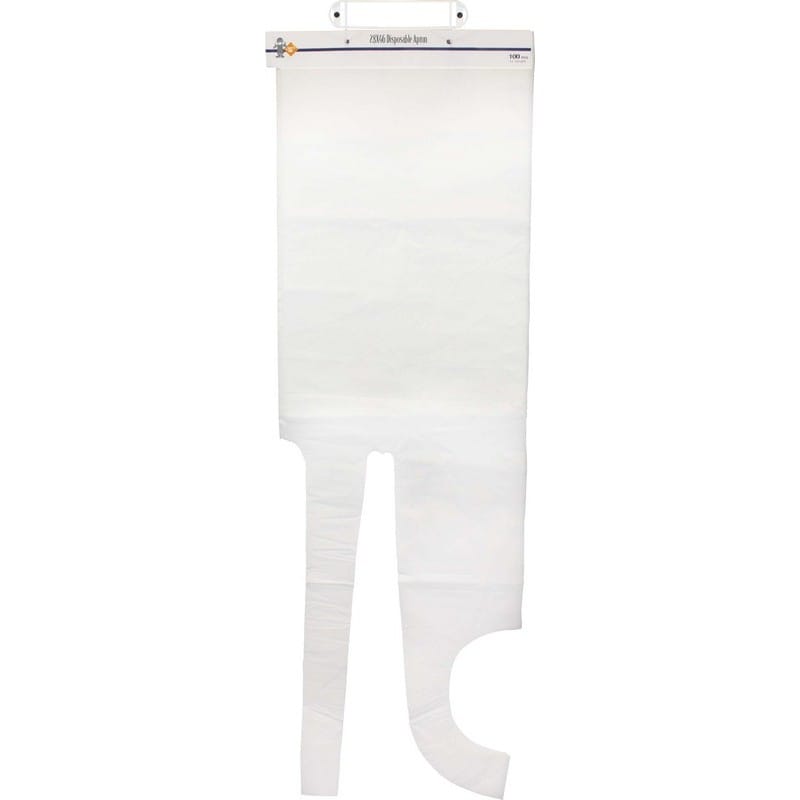 28 x 46", White Apron (100 per Header, 10 Headers Per Case)